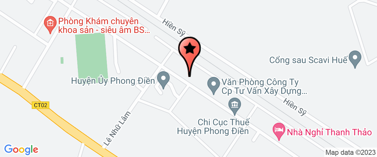Bản đồ đến địa chỉ Chi Nhánh Công Ty Cổ Phần Đầu Tư Và Xây Dựng Vĩnh Hải Tại Phong Điền