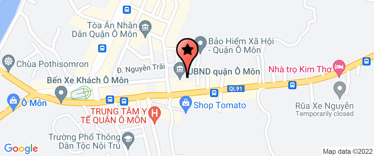 Bản đồ đến địa chỉ Phòng Lao Động TB & XH Quận Ô Môn
