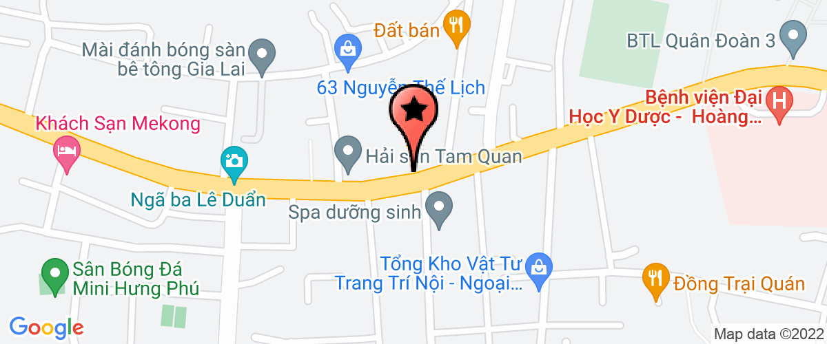 Bản đồ đến địa chỉ Chi nhánh Công ty cổ phần Cơ điện và Xây lắp Hùng Vương tại Gia Lai