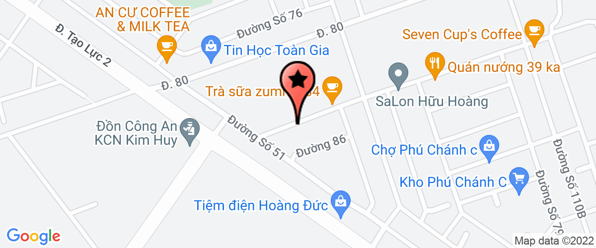 Bản đồ đến địa chỉ Công Ty TNHH TM Xnk Dầu Nhờn Primrose Vn
