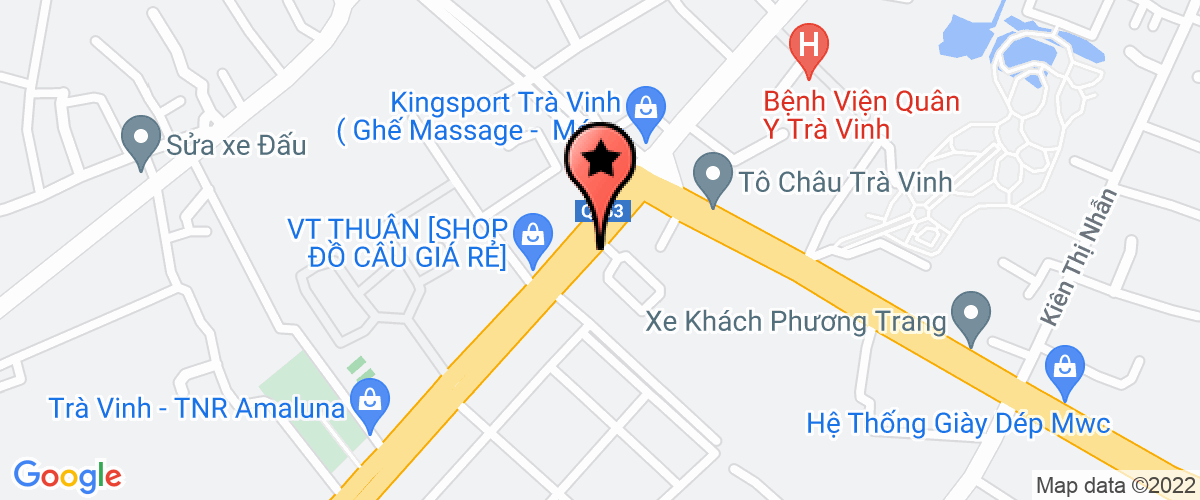 Bản đồ đến địa chỉ Công Ty TNHH Một Thành Viên Thương Mại Dịch Vụ Viễn Thông Long Giang - Chi Nhánh Trà Vinh