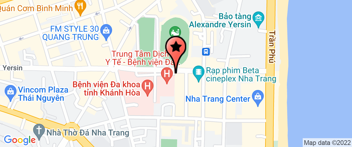 Bản đồ đến địa chỉ Trung tâm Huyết học - Truyền máu tỉnh Khánh Hòa