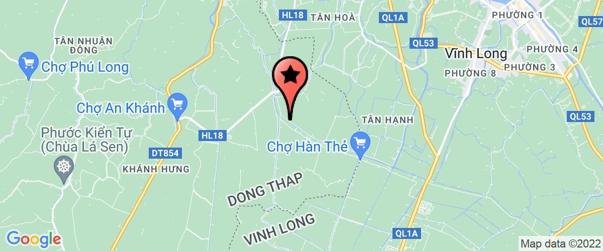 Bản đồ đến địa chỉ UBND xã Tân Bình