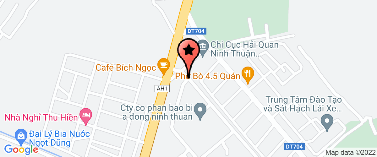 Bản đồ đến địa chỉ Công Ty Trách Nhiệm Hữu Hạn Khí Công Nghiệp Phan Rang