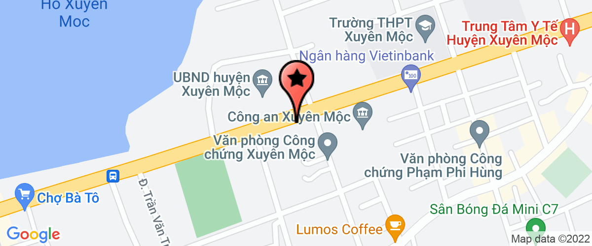 Bản đồ đến địa chỉ Chi cục Thi Hành án dân sự huyện Xuyên Mộc
