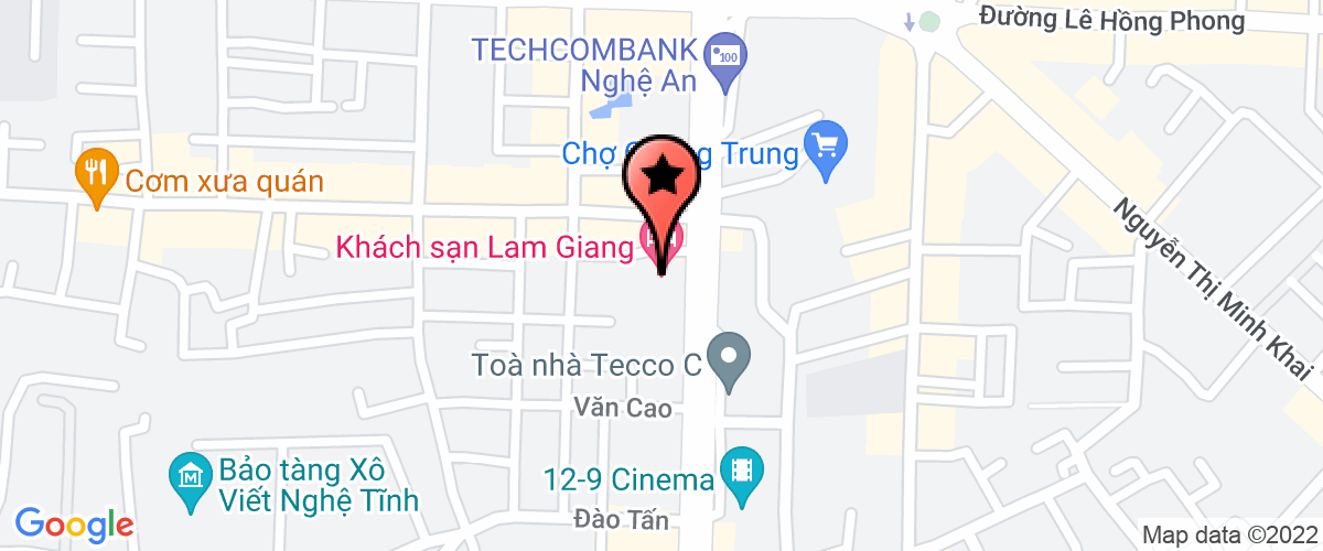 Bản đồ đến địa chỉ Công ty lâm sản Nghệ an