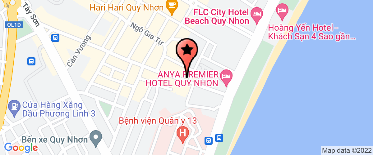 Bản đồ đến địa chỉ Công Ty TNHH TNHH Dịch Vụ Du Lịch Bình Định