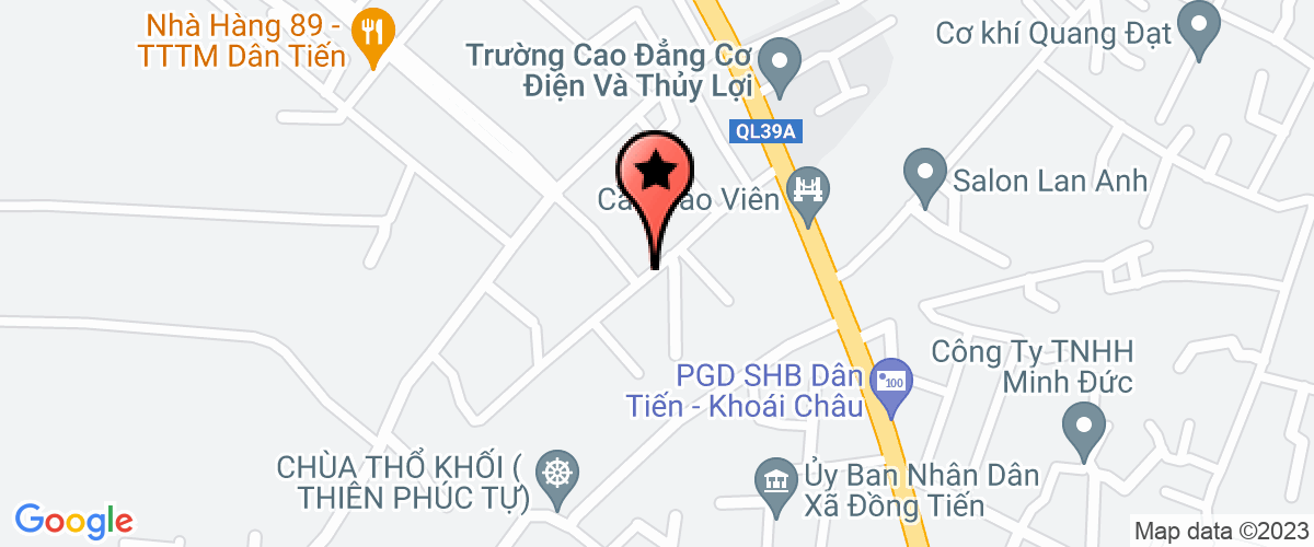 Bản đồ đến địa chỉ Doanh nghiệp tư nhân thương mại Hoàng Khiên