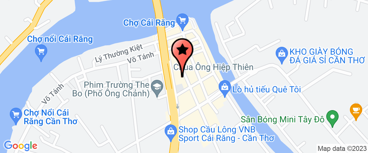 Bản đồ đến địa chỉ Chi Nhánh Công Ty Cổ Phần Serena - Khu Du Lịch Vườn Phố Cái Răng