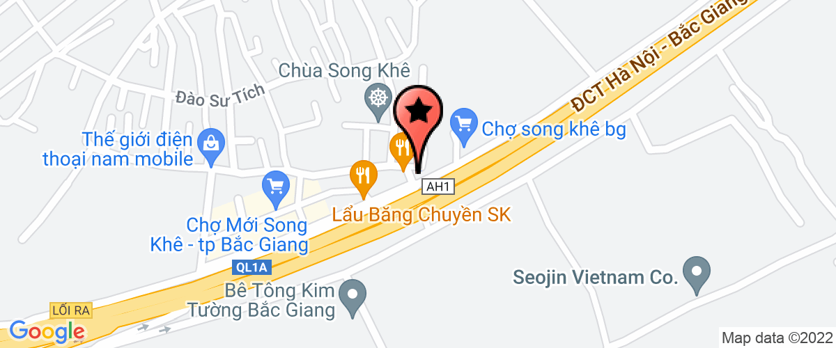 Bản đồ đến địa chỉ Công Ty Cổ Phần Đầu Tư & Xây Dựng Ht - 68 Bắc Giang