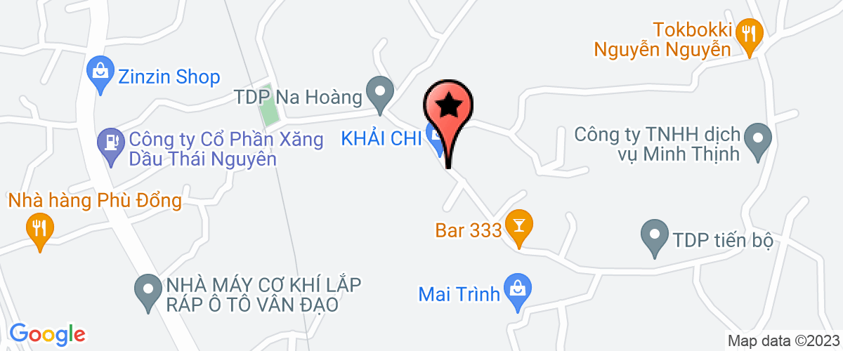 Bản đồ đến địa chỉ Công Ty TNHH Sản Xuất Nước Uống Tinh Khiết Thái Nguyên