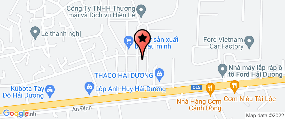 Bản đồ đến địa chỉ Công Ty TNHH Bao Bì Công Nghiệp Hải Dương