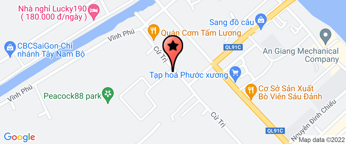 Bản đồ đến địa chỉ Chi Nhánh Công Ty Cổ Phần Điện Nước An Giang - Xí Nghiệp Điện Nước Thành Phố Châu Đốc