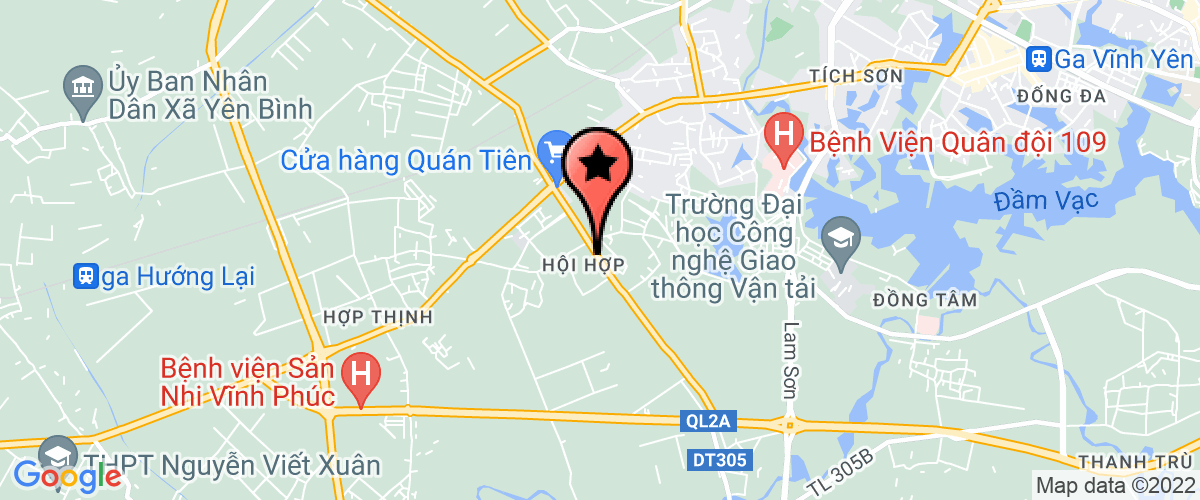 Bản đồ đến địa chỉ Công ty TNHH hợp tác - phát triển Vĩnh phúc