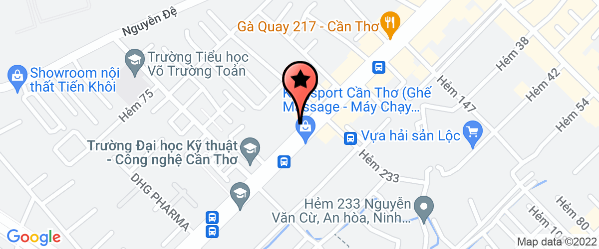 Bản đồ đến địa chỉ Công Ty Trách Nhiệm Hữu Hạn Tư Vấn Thiết Kế Tây Nam Bộ