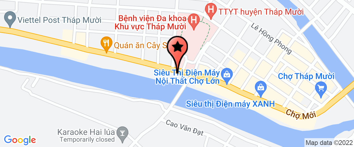 Bản đồ đến địa chỉ Ngân Hàng Tmcp Phương Nam- Chi Nhánh Đồng Tháp- Phòng Giao Dịch Tháp Mười
