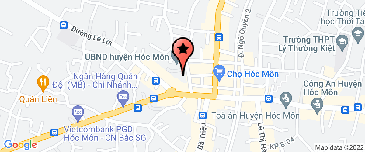 Bản đồ đến địa chỉ Chi Cục Thống Kê Huyện Hóc Môn