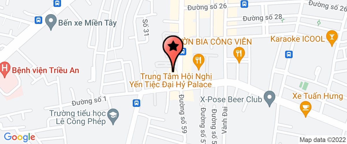 Bản đồ đến địa chỉ Công Ty Trách Nhiệm Hữu Hạn Một Thành Viên Vật Liệu Xây Dựng Trần Quang Huy
