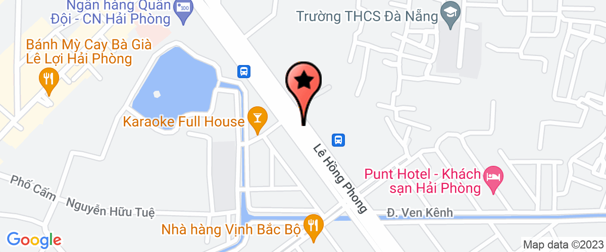 Bản đồ đến địa chỉ Ngân Hàng Thương Mại Cổ Phần Đại á - Chi Nhánh Hải Phòng