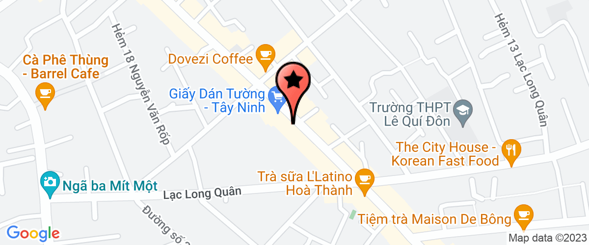 Bản đồ đến địa chỉ Công Ty Trách Nhiệm Hữu Hạn Phát Triển Võ Thuật Karatedo Tây Ninh