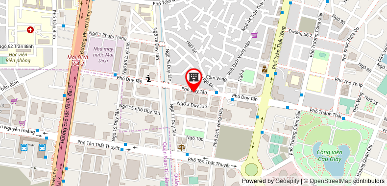 Bản đồ đến địa chỉ Công Ty TNHH Công Nghệ Và Thương Mại Aventech