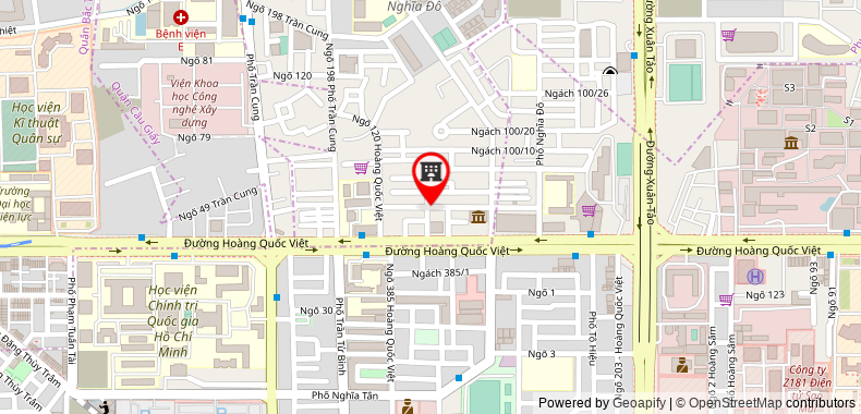Bản đồ đến địa chỉ Công Ty TNHH Công Nghệ Và Truyền Thông Vnditech