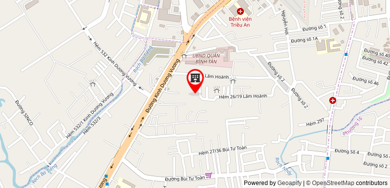 Bản đồ đến địa chỉ Văn Phòng Đại Diện Công Ty TNHH Nhà Hàng - Khách Sạn Lê Thành