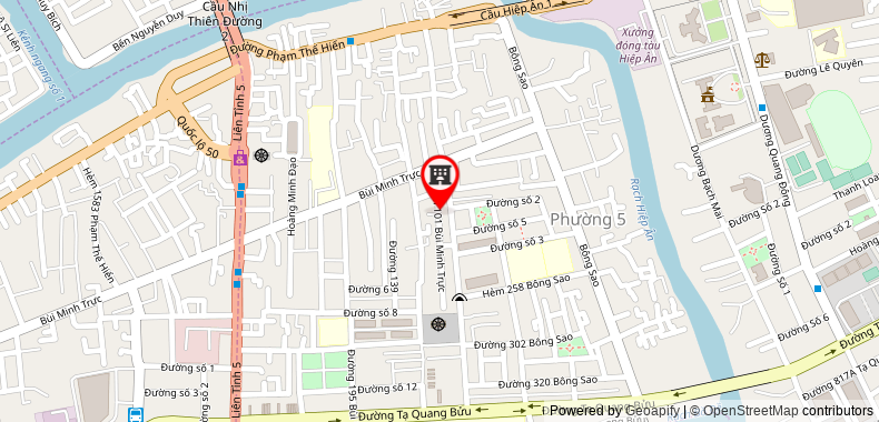 Bản đồ đến địa chỉ Công Ty TNHH SX - TM - DV - Công Nghệ Tcp