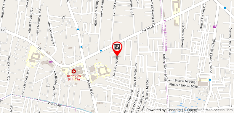 Bản đồ đến địa chỉ Công Ty TNHH Môi Trường Xanh Dương Minh
