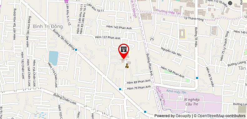 Bản đồ đến địa chỉ Công Ty TNHH Xuất Nhập Khẩu Hiệp Thuận Sg