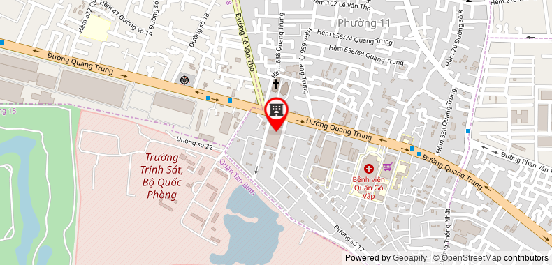 Bản đồ đến địa chỉ Công Ty TNHH Một Thành Viên Thể Thao Quang Trung