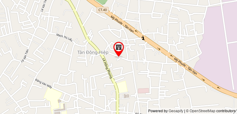Bản đồ đến địa chỉ Công Ty TNHH Inpaco Việt Nam