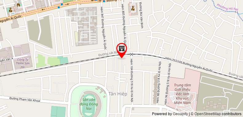 Bản đồ đến địa chỉ Công Ty TNHH Cơ Khí Chế Tạo Thành Phong