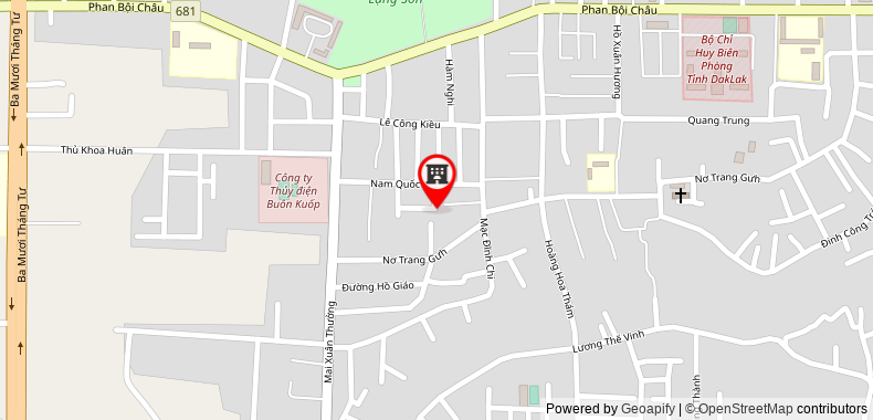 Bản đồ đến địa chỉ Công Ty TNHH Thương Mại - Dịch Vụ - Khách Sạn Toàn Lâm