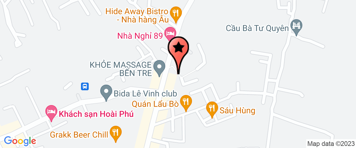 Bản đồ đến địa chỉ Chi Nhánh Công Ty Cổ Phần Dược Hậu Giang Tại Tỉnh Bến Tre
