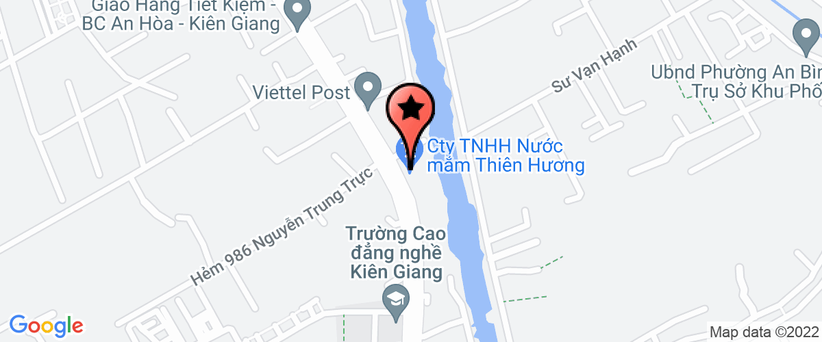 Bản đồ đến địa chỉ Công Ty Trách Nhiệm Hữu Hạn Nước Mắm Thiên Hương
