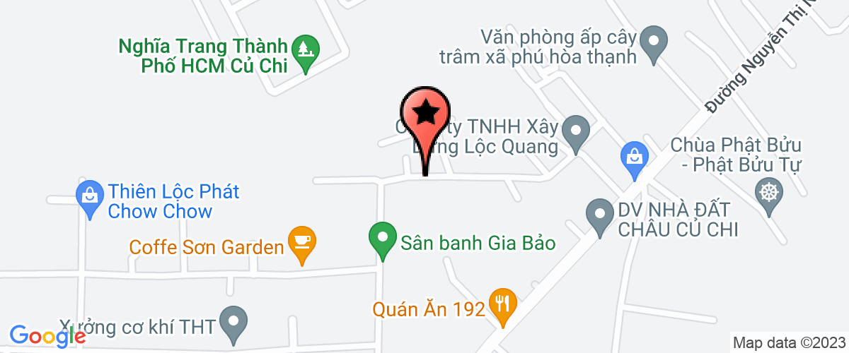 Bản đồ đến địa chỉ Chi Nhánh Công Ty TNHH Thương Mại Dịch Vụ Kỹ Thuật Điện Thiên Thành - Kho Chứa Hàng