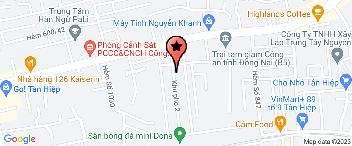 Bản đồ đến địa chỉ Công Ty TNHH Sản Xuất Thương Mại Tâm Sáng