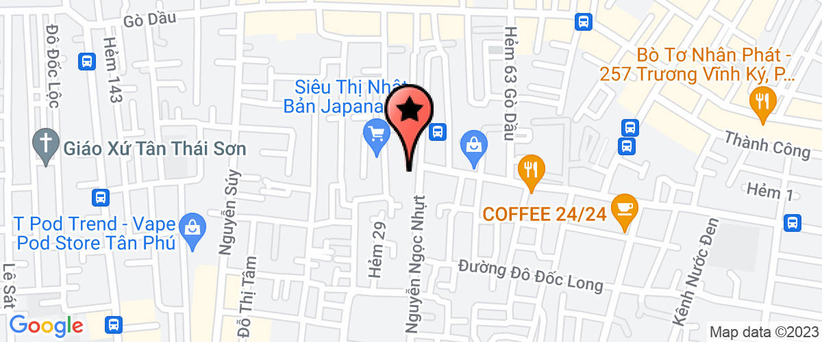 Bản đồ đến địa chỉ Công Ty TNHH Sản Xuất Thương Mại Dịch Vụ Xuất Nhập Khẩu T.t.m