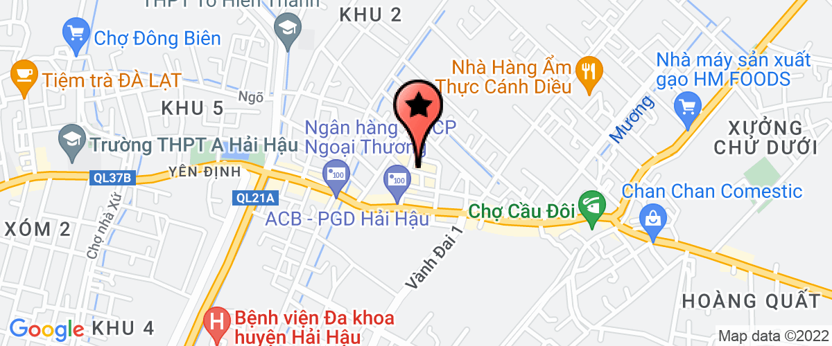 Bản đồ đến địa chỉ Chi Nhánh Tại Nam Định - Công Ty Cổ Phần Đầu Tư Và Xây Dựng Thương Mại Navico