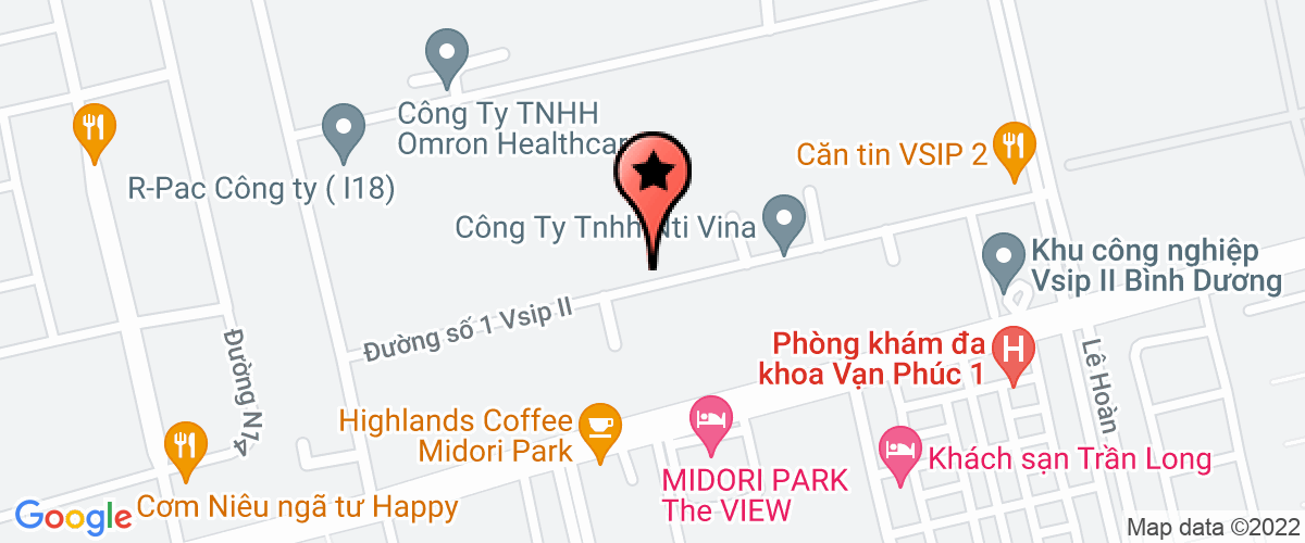 Bản đồ đến địa chỉ Công Ty TNHH Vietnam Shengfeng Printing & Packaging