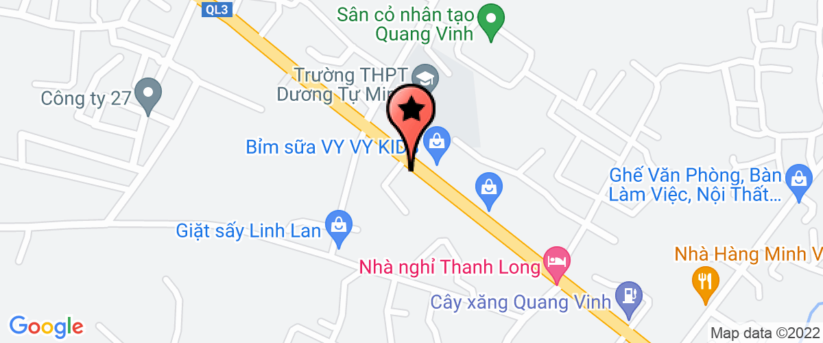 Bản đồ đến địa chỉ Công Ty TNHH Chế Biến Lâm Sản Và Kinh Doanh Vlxd Thái Nguyên