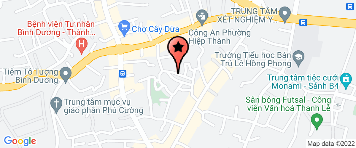 Bản đồ đến địa chỉ Công Ty TNHH Một Thành Viên Văn Phòng Phẩm Thái Thanh