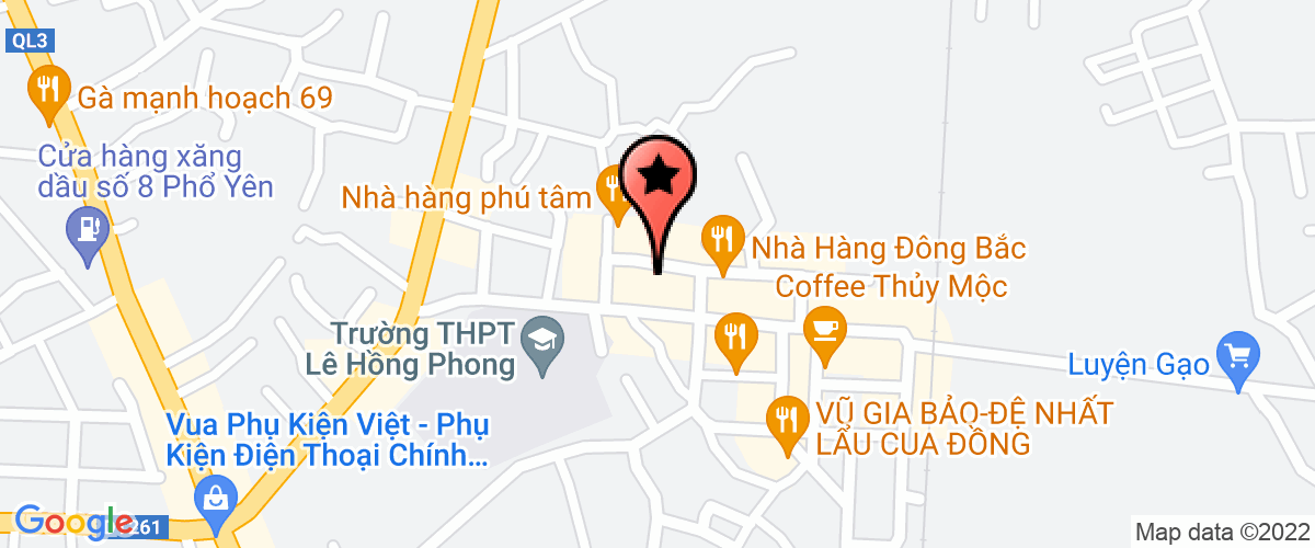 Bản đồ đến địa chỉ Công Ty TNHH Hoàng Gia Thái Nguyên