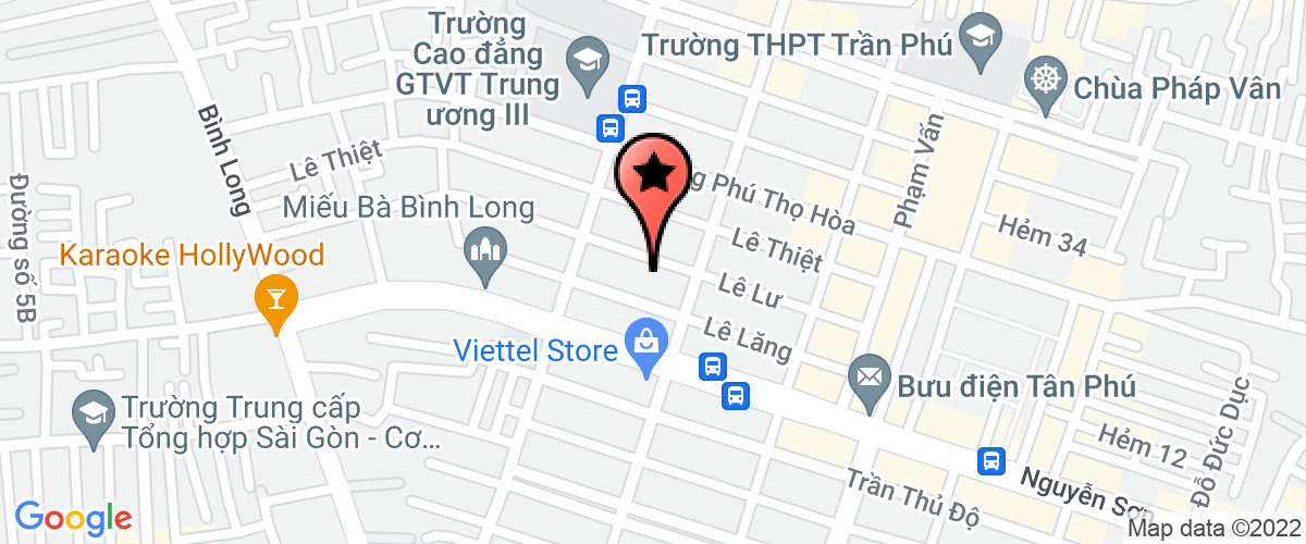 Bản đồ đến địa chỉ Công Ty TNHH Một Thành Viên Thương Mại Dịch Vụ Vận Tải Phú Thịnh Phát