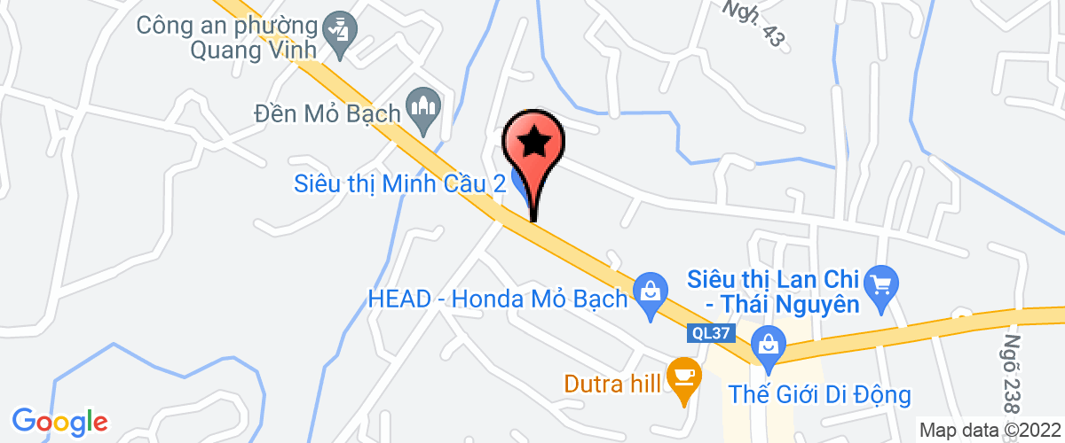 Bản đồ đến địa chỉ Công Ty TNHH Ngọc Bách 68 Thái Nguyên
