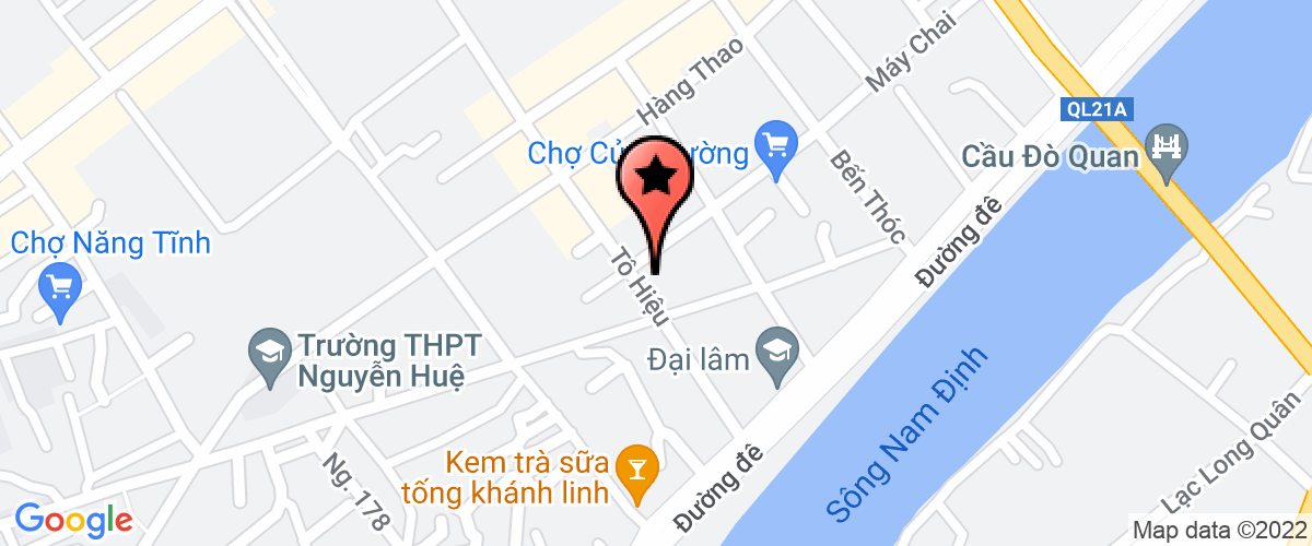 Bản đồ đến địa chỉ Công Ty Cổ Phần Nước Sạch Và Vệ Sinh Nông Thôn Tỉnh Nam Định