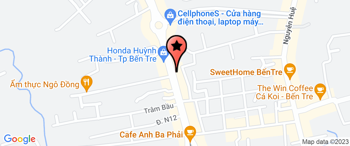 Bản đồ đến địa chỉ Ngân Hàng Thương Mại Cổ Phần Sài Gòn - Chi Nhánh Bến Tre