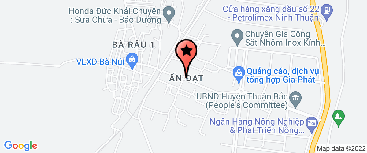 Bản đồ đến địa chỉ Công Ty TNHH Vũ Bảo Ninh Thuận