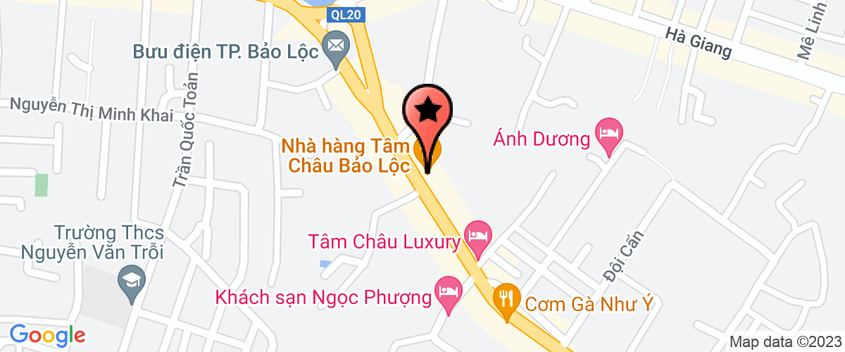 Bản đồ đến địa chỉ Chi Nhánh Công Ty TNHH Tâm Châu - Nhà Hàng Tâm Châu